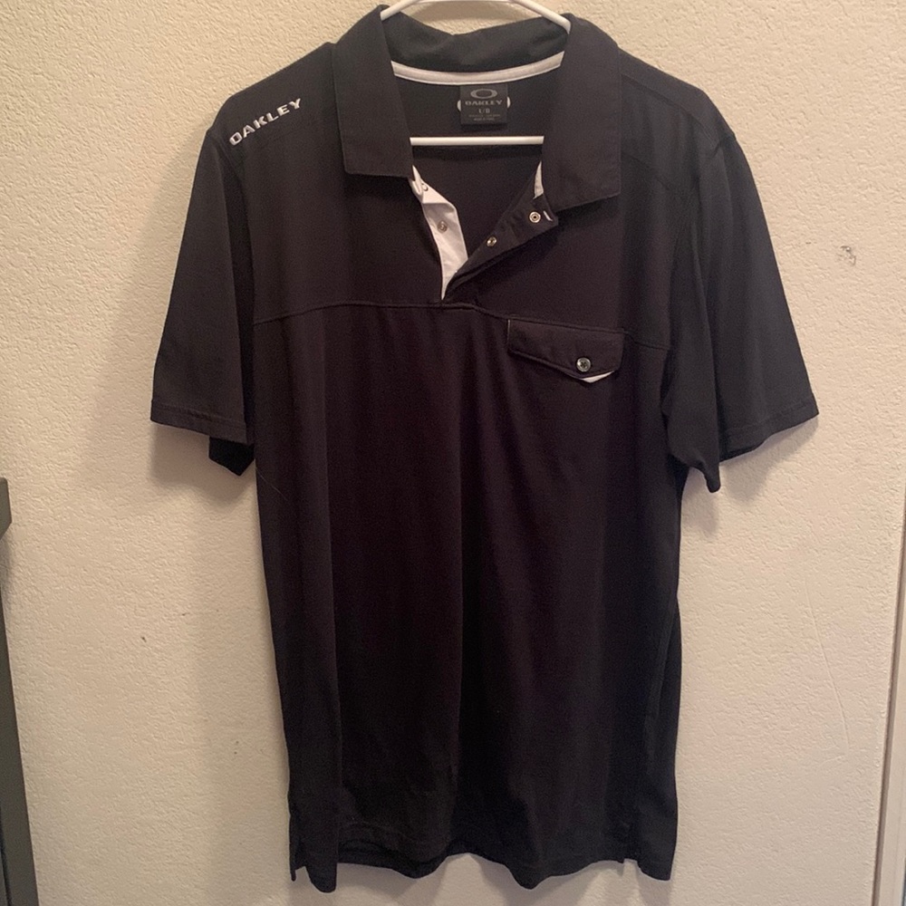 Oakley Polo Black Mens size Large